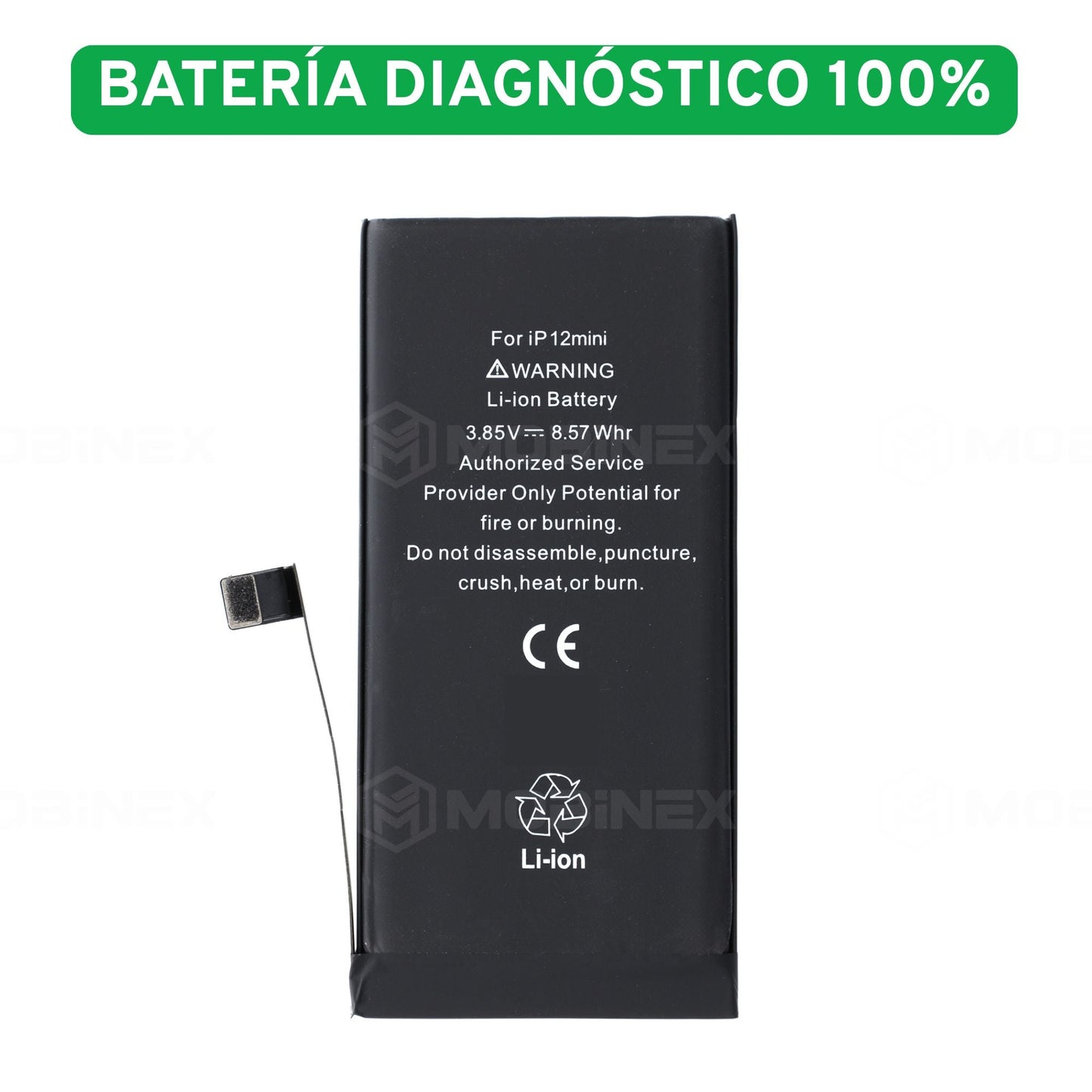 Bateria Diagnostico para iPhone 12 Mini Alta Capacidad y Compatible - Mobinex Repuestos