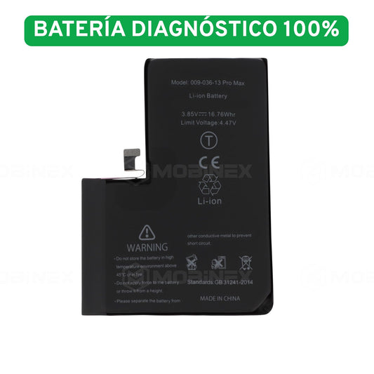 Bateria Diagnostico para iPhone 13 Pro Max Compatible y Segura - Mobinex Repuestos