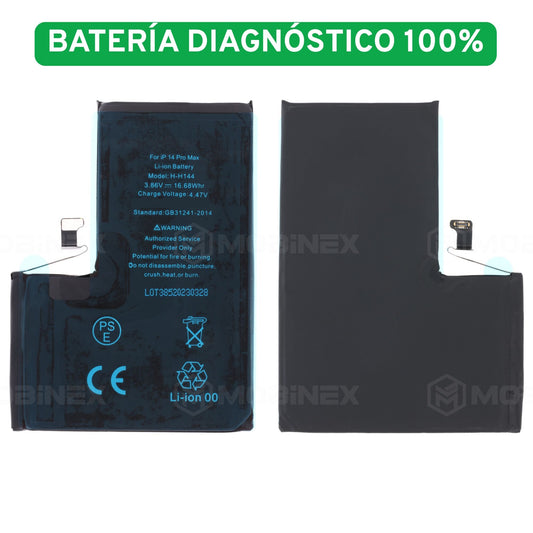 Bateria Diagnostico para iPhone 14 Pro Max Alta Capacidad y Segura - Mobinex Repuestos